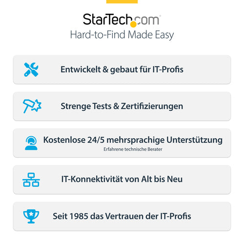 StarTech USB-C Dockingstation – Drei Monitore, Laptop-Ladestation