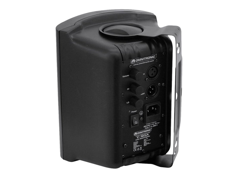 Omnitronic Aktiver Monitor-Lautsprecher – 50 W, 2-Wege-System