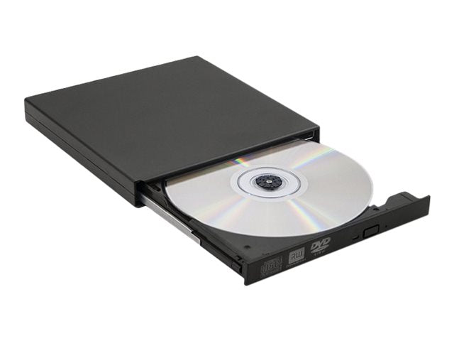 QOLTEC Externes DVD-Laufwerk – USB-Anschluss, CD/DVD-Brennen