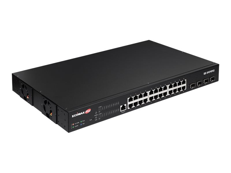 Edimax 24-Port Gigabit Switch – PoE+ für Überwachung, 10GbE Uplinks