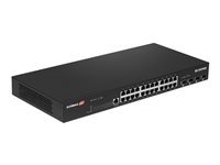 Edimax Netzwerk-Switch – 24 Anschlüsse, 10 Gigabit Uplink