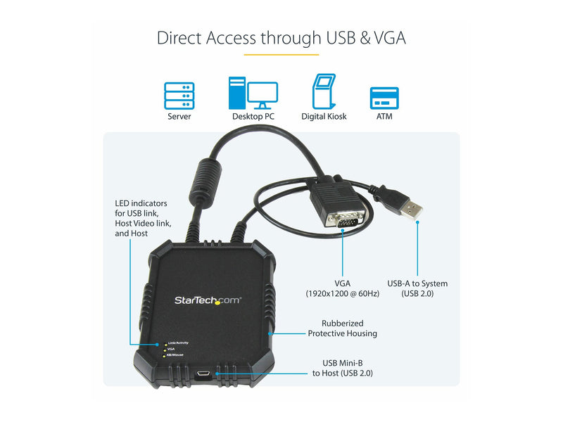 StarTech KVM Konsole – Mobiler Adapter für Laptop-Verbindung
