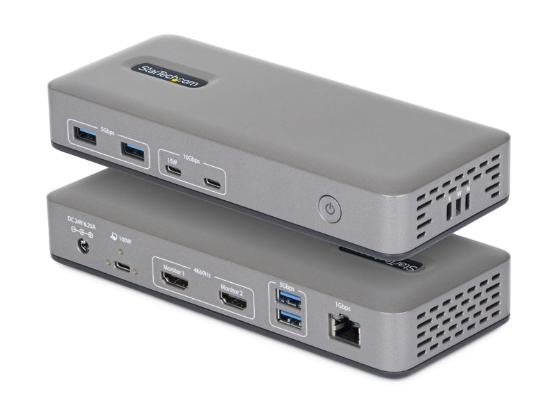 Startech USB-C Dockingstation – Dual 4K HDMI, Laptop-Ladung