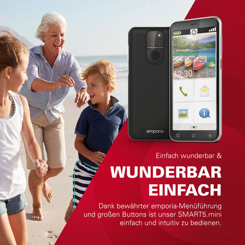 Emporia SMART.5 Mini Smartphone – Einfache Bedienung, kompakt