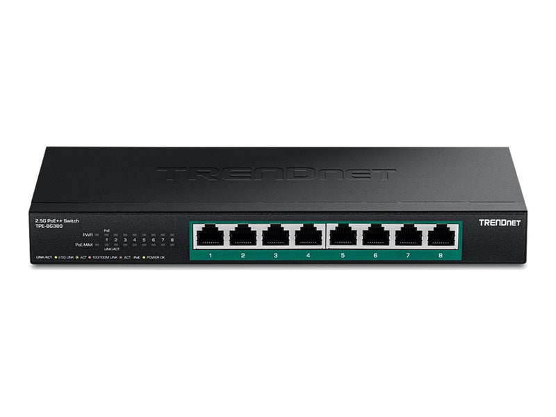 Trendnet 8-Port Netzwerk-Switch – PoE++ für einfache Stromversorgung