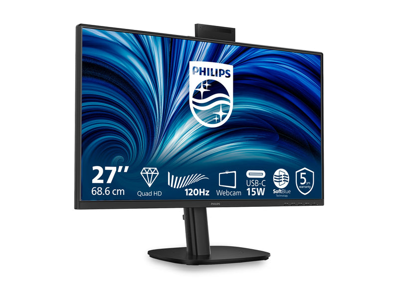Philips 27" LED-Monitor – 2K-Auflösung, integrierte Lautsprecher