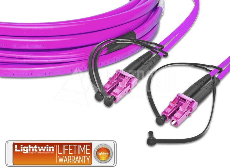 Lightwin LWL Patchkabel – 50 m, OM4 Glasfaser