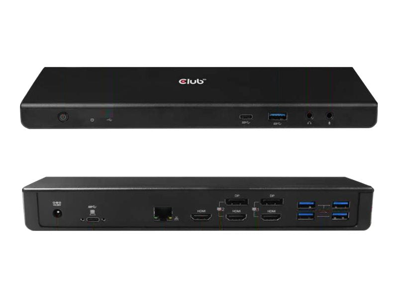 Club3D USB-C Dockingstation – Triple 4K, Laden, Netzwerk