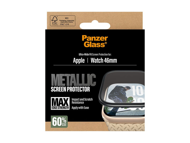 PanzerGlass Bildschirmschutz – Kratz- und Schlagschutz für Apple Watch 46mm