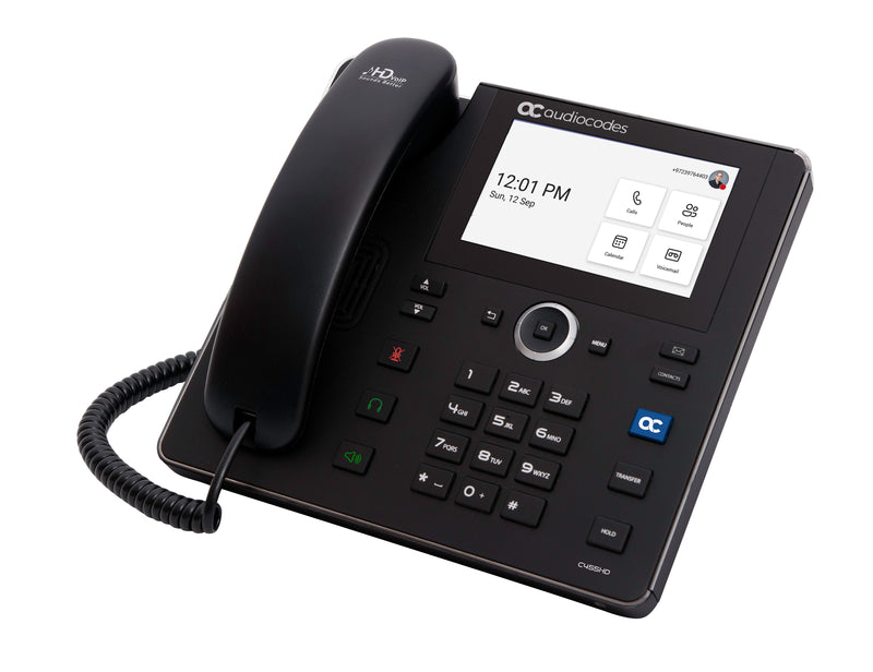 AudioCodes VoIP-Telefon – Rufnummernanzeige, 8 Leitungen