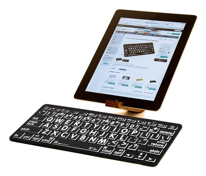 Logic-Keyboard XL-Tastatur – Große Tasten, Weiß auf Schwarz