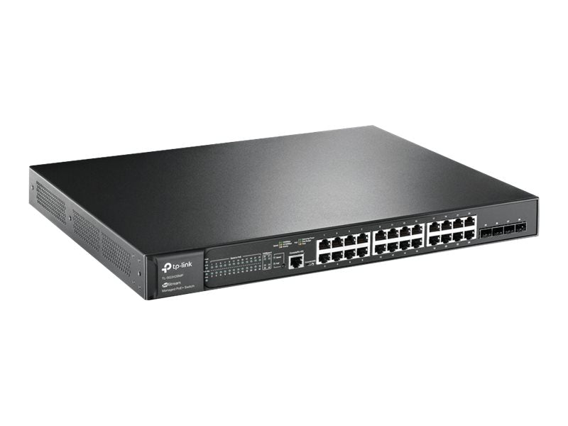 TP-Link 28-Port Switch – Gigabit, 24 PoE+ Anschlüsse