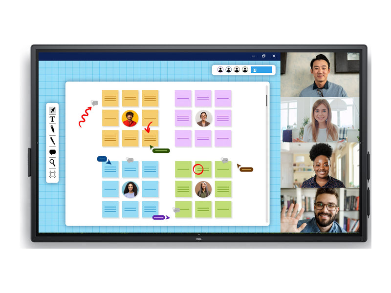 Dell 75" 4K Touch-Monitor – Interaktiv und lebendige Bilder