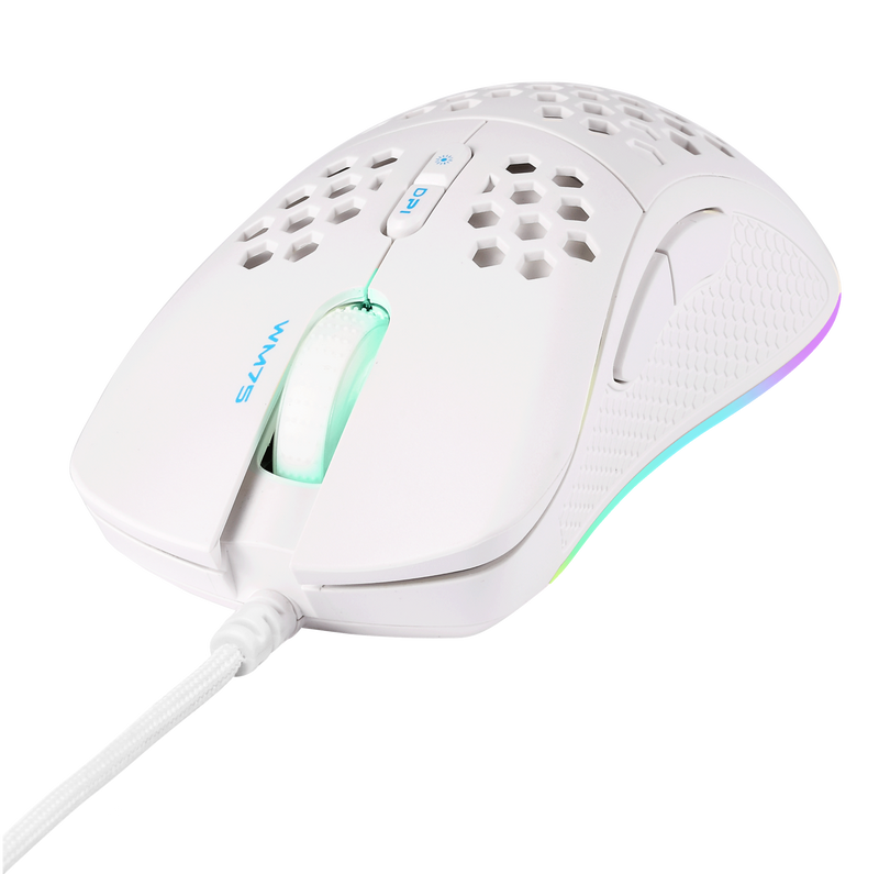 DELTACO Gaming-Maus – Leicht, 7 Tasten, RGB-Beleuchtung