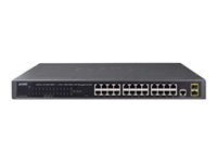 Planet Technology 24-Port Switch – Gigabit Ethernet, Rackmontage