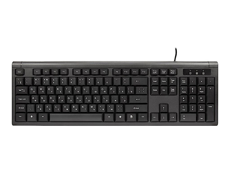 INTERTECH Tastatur-Maus-Set – USB, US/Russisch Layout