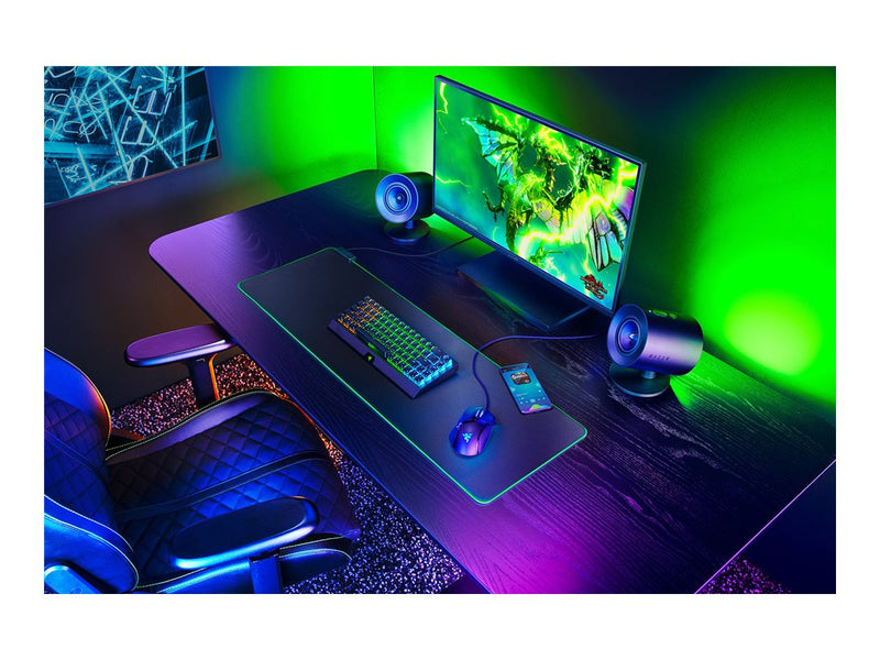 Razer Nommo V2 Gaming-Lautsprecher – 2.1 Sound, RGB-Beleuchtung