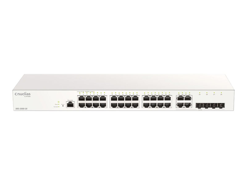 D-Link 28-Port Gigabit Switch – Cloud-Management, leise ohne Lüfter