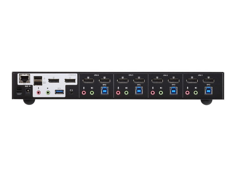Aten KVMP-Switch – 4K DisplayPort für 2 Bildschirme, USB 3.0