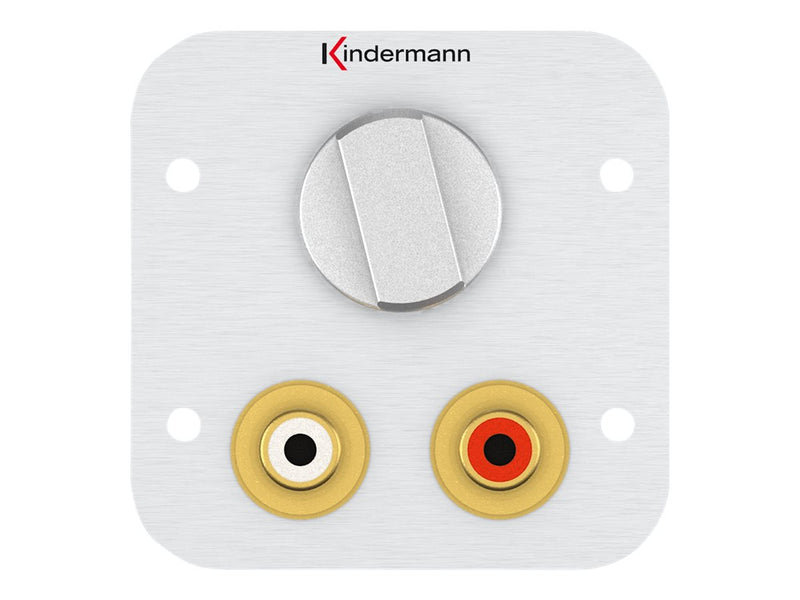 Kindermann Anschlussblende – RCA-Anschlüsse, Lautstärkeregler
