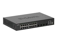 D-Link 20-Port Netzwerk-Switch – Gigabit Ethernet, Smart Management