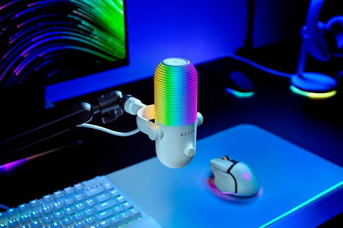 Razer USB-Mikrofon – RGB-Beleuchtung, Tap-to-Mute-Funktion