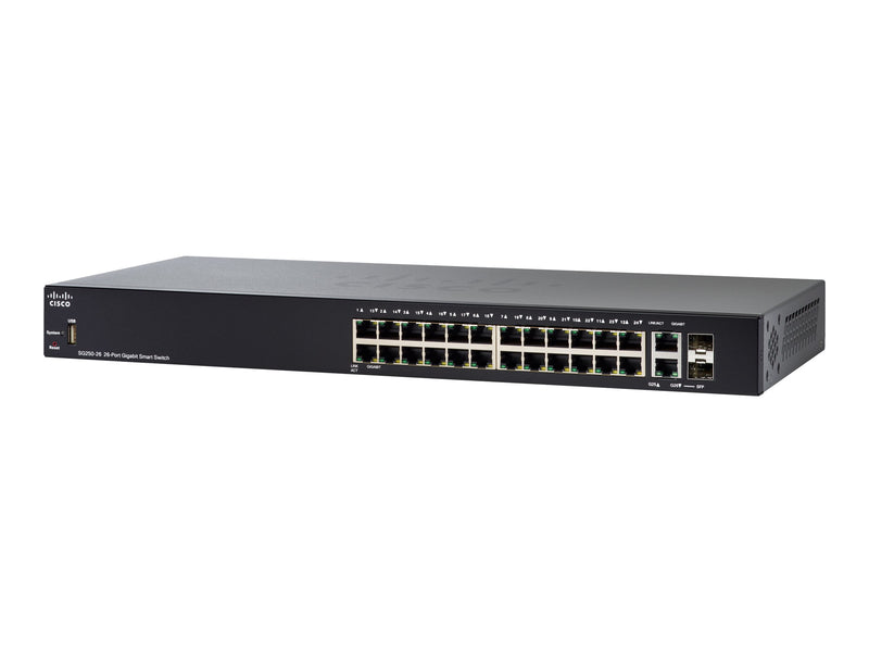 Cisco Smart Switch – 26 Anschlüsse, Power over Ethernet