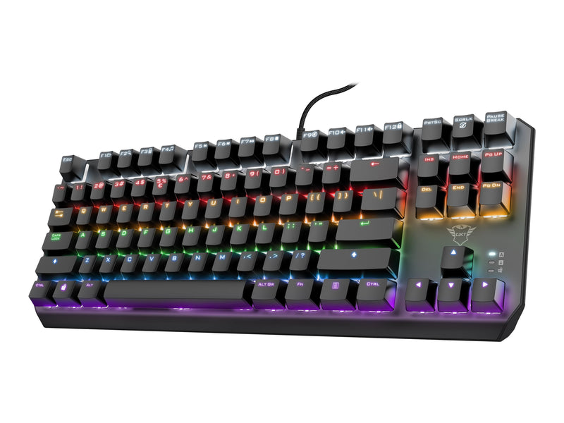 Trust GXT 834 TKL Tastatur – Mechanisch, Regenbogenlicht