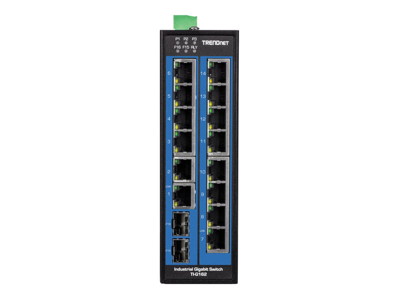 Trendnet Industrie-Switch – 16 Ports, robustes Design