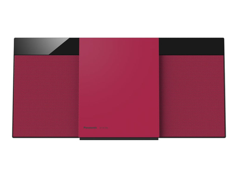 Panasonic Micro HiFi System – DAB+ Radio, Bluetooth, rot
