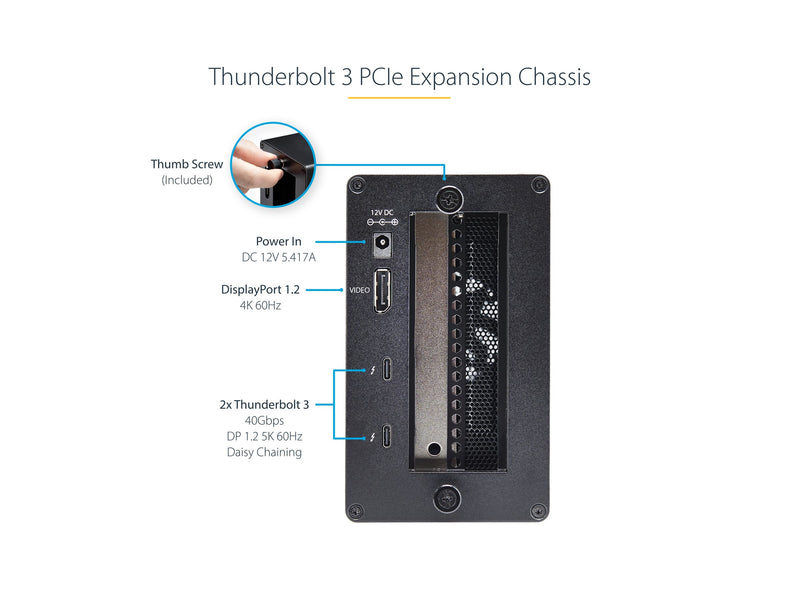 StarTech Thunderbolt 3 Erweiterungsgehäuse – PCIe Slot, DisplayPort