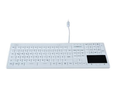 EXONE Silikontastatur mit Touchpad – Wasserdicht, Deutsch