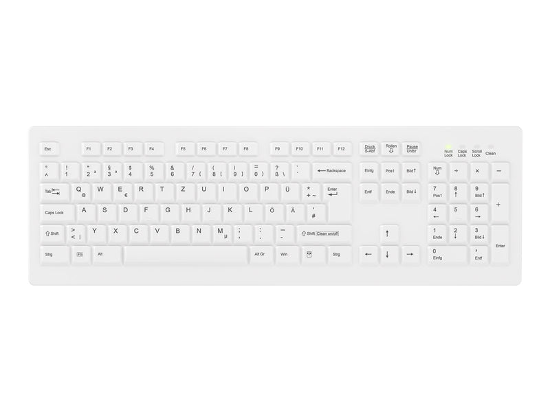 Contour Kabellose Tastatur – Hygienisches Design, Deutsches Layout