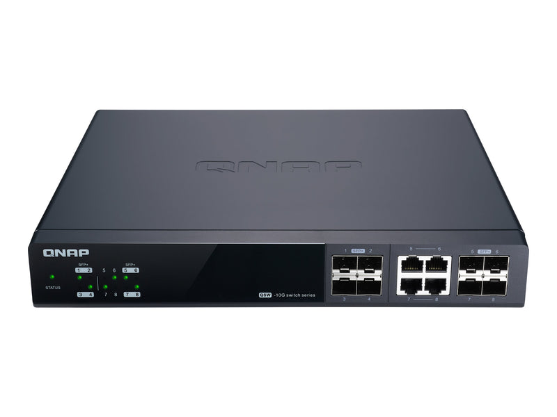 QNAP Managed Switch – 8 Anschlüsse, 10 Gigabit für schnelles Netzwerk