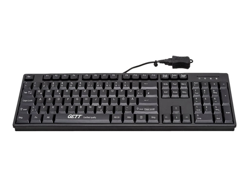GETT USB-Tastatur – Waschbar, Antimikrobiell, Spritzwassergeschützt