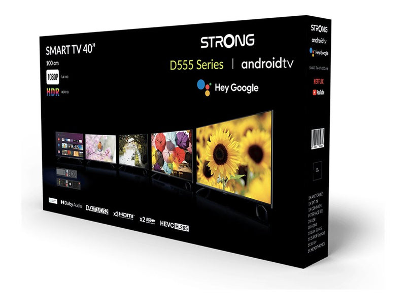 Strong 40" Smart-TV – Android TV, HDR-Bildqualität