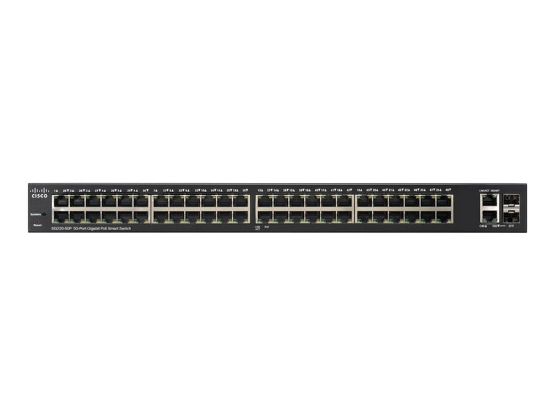 Cisco 50-Port Gigabit Switch – Power over Ethernet, einfache Verwaltung