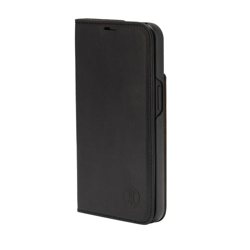 JT BERLIN Echtleder BookCase – Schutzhülle für iPhone 16 Pro