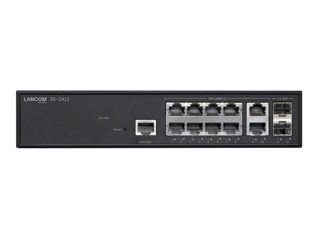 LANCOM Netzwerk-Switch – 12 Anschlüsse, Rack-montierbar