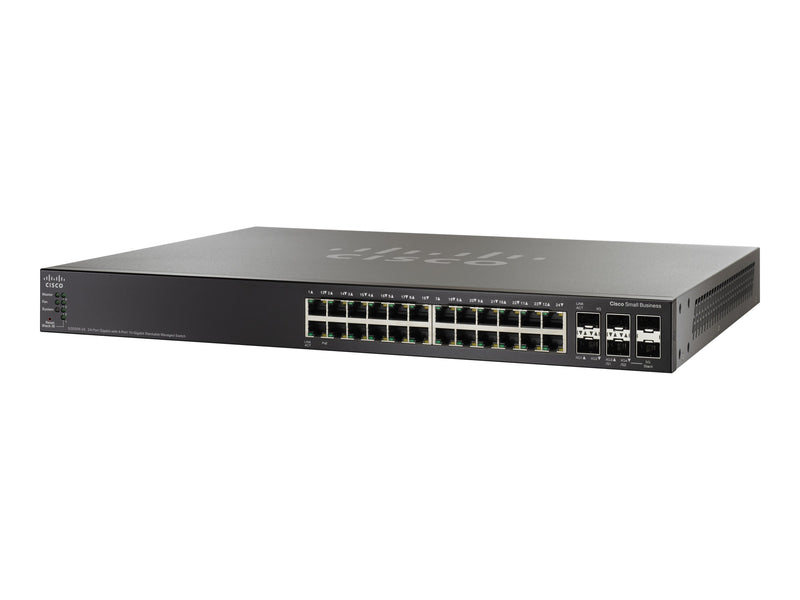 Cisco 24-Port Netzwerk-Switch – Gigabit, stapelbar