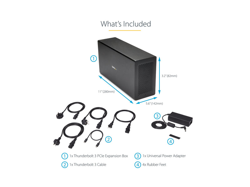 StarTech Thunderbolt 3 Erweiterungsgehäuse – PCIe Slot, DisplayPort