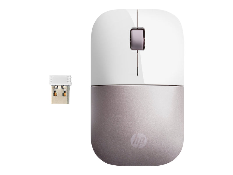 HP Kabellose Maus – Blaue LED, USB-Empfänger, pink