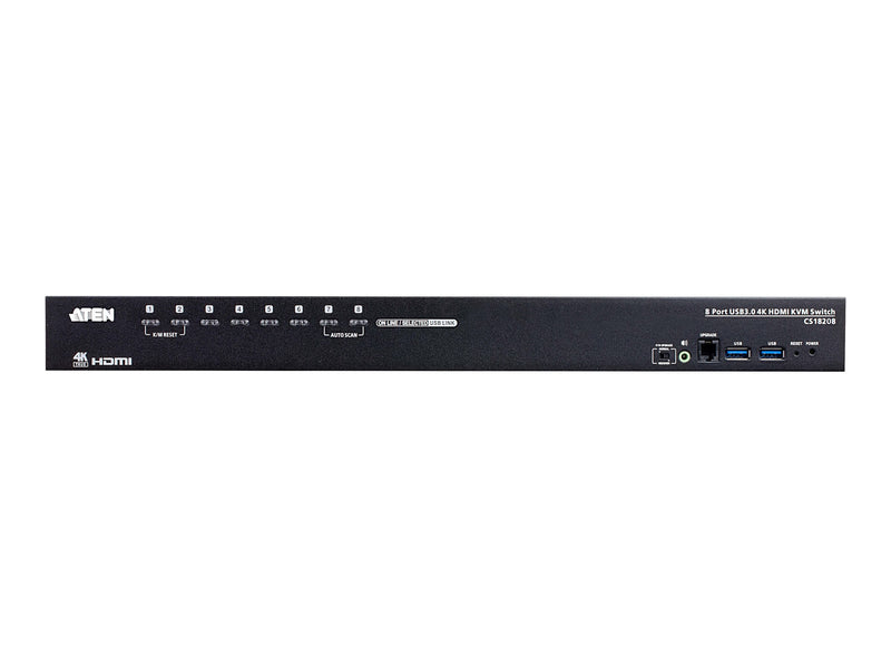 ATEN 8-Port HDMI KVM Switch – USB-Anschlüsse, 4K-Auflösung