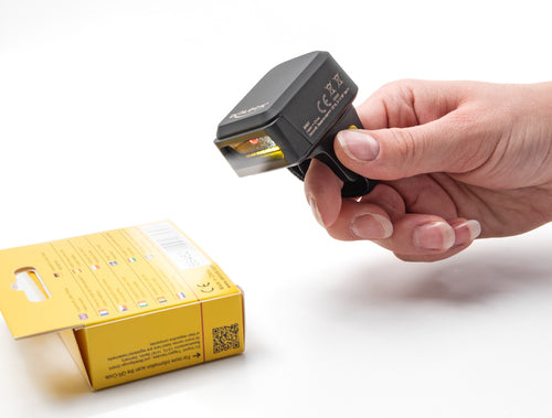 DELOCK Ringbarcode-Scanner – 1D & 2D, Bluetooth, Ladestation