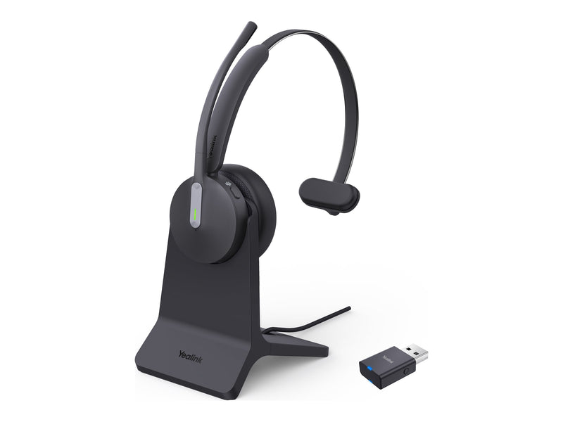 Yealink DECT Headset – Geräuschunterdrückung, kabellos mit Ladestation