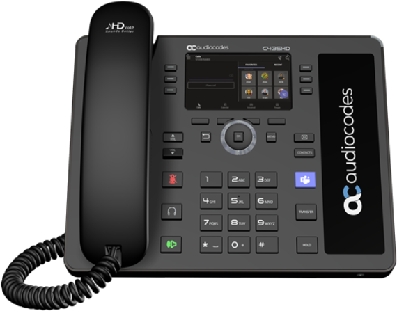 AudioCodes IP-Telefon – Teams-kompatibel, HD-Sound