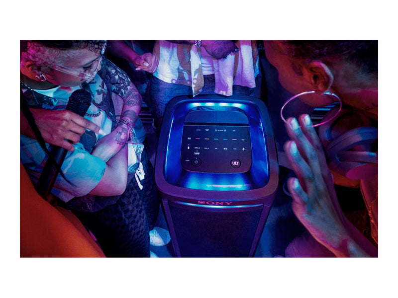 Sony Party-Lautsprecher – Bluetooth, 360° Licht, Karaoke-Modus