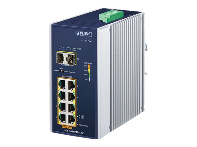 PLANET Industrial 8-Port Switch – PoE+ für einfache Netzwerke