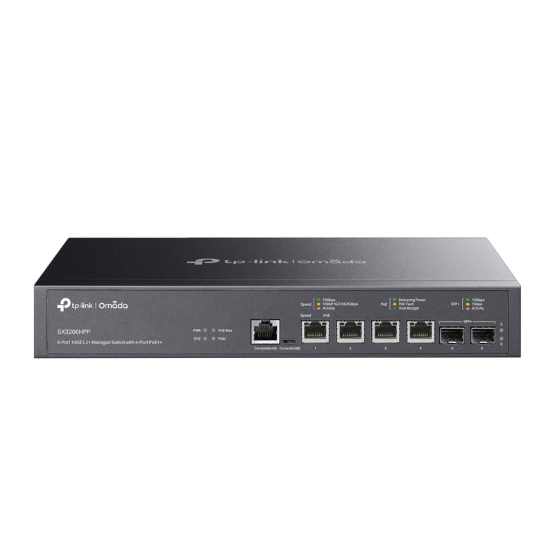 TP-Link Omada Switch – 4 PoE++ Ports, 10G Ethernet