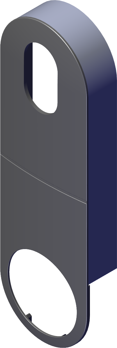 SimonsVoss Cover für Variante E1 – schwarzgrau, robustes Design